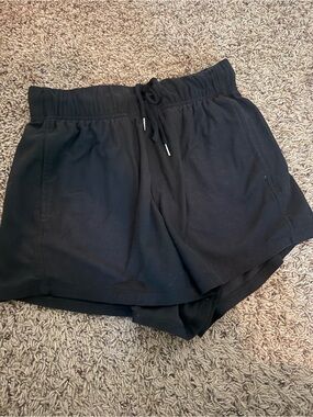 Athletic Works Black Women's Drawstring Athletic Shorts